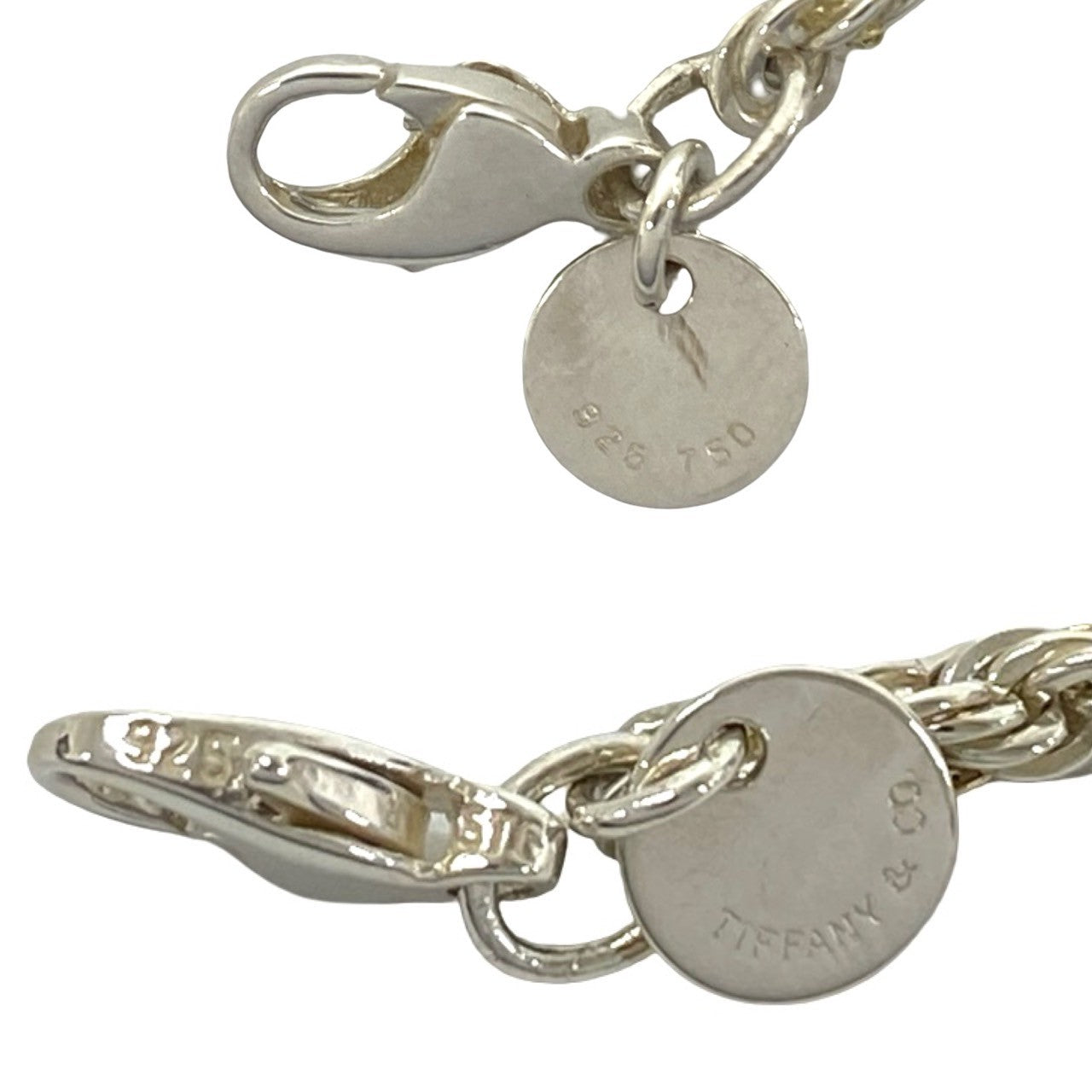 TIFFANY&Co. ティファニー ツイストロープ ブレスレット 925 K18 750