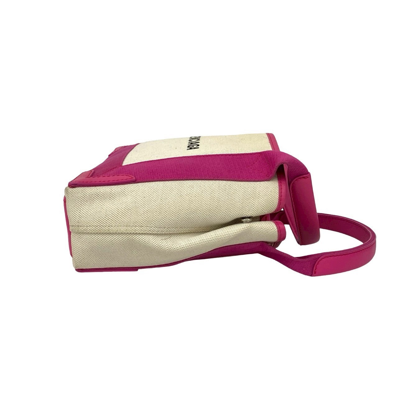 【新品未使用】バレンシアガ ネイビーカバス バッグ ショルダーピンク バレンシアガ BALENCIAGA ネイビーカバ ショルダーバッグ レザー