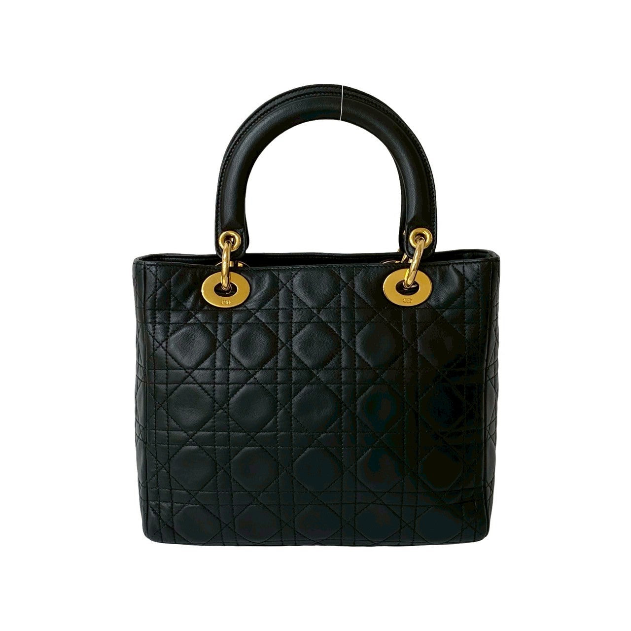 Christian　Dior　黑　コンビ革　ハンドバッグ Christian Dior Lady Dior – Trip