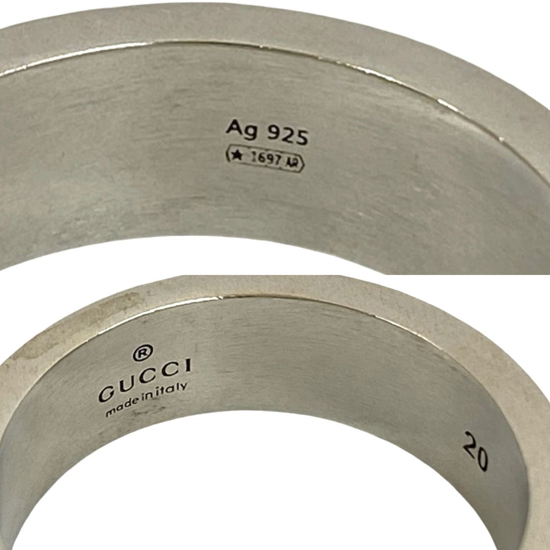 リング・指輪 グッチ インターロッキングG ブラックエナメル リング