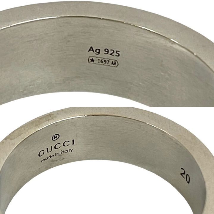 リング・指輪 グッチ インターロッキングG ブラックエナメル リング