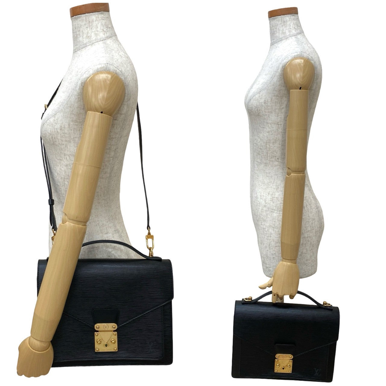 Louis Vuitton ルイヴィトン　モノグラム　モンソー LOUIS VUITTONルイヴィトンモンソーモノグラム2wayショルダーバッグ