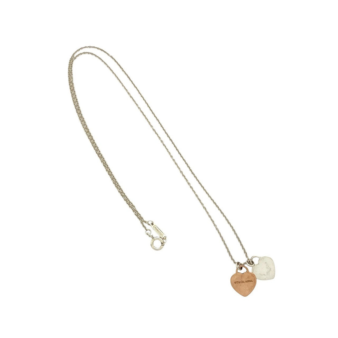 necklace tiffany return toe double heart