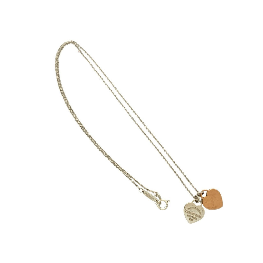 necklace tiffany return toe double heart