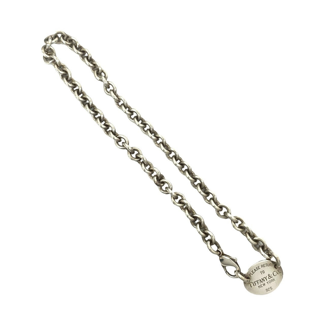 項鍊 Tiffany Return Toe 橢圓形標籤項鍊