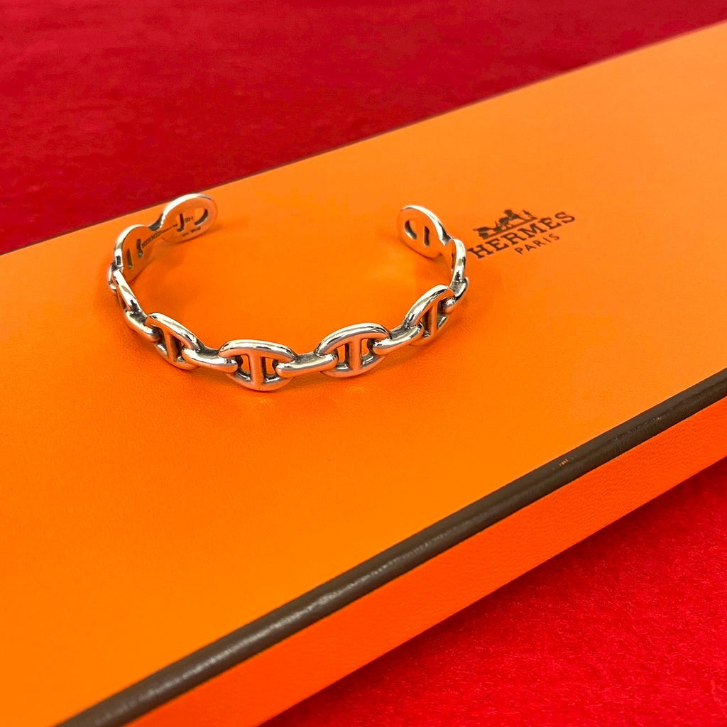 HERMES エルメス シェーヌダンクル アンシェネ バングル – Trip