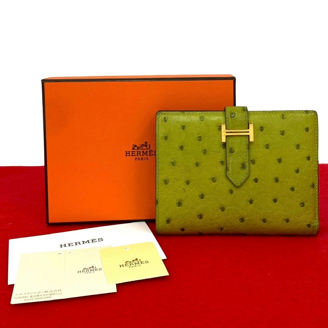 二つ折り財布 エルメス ベアン コンパクト