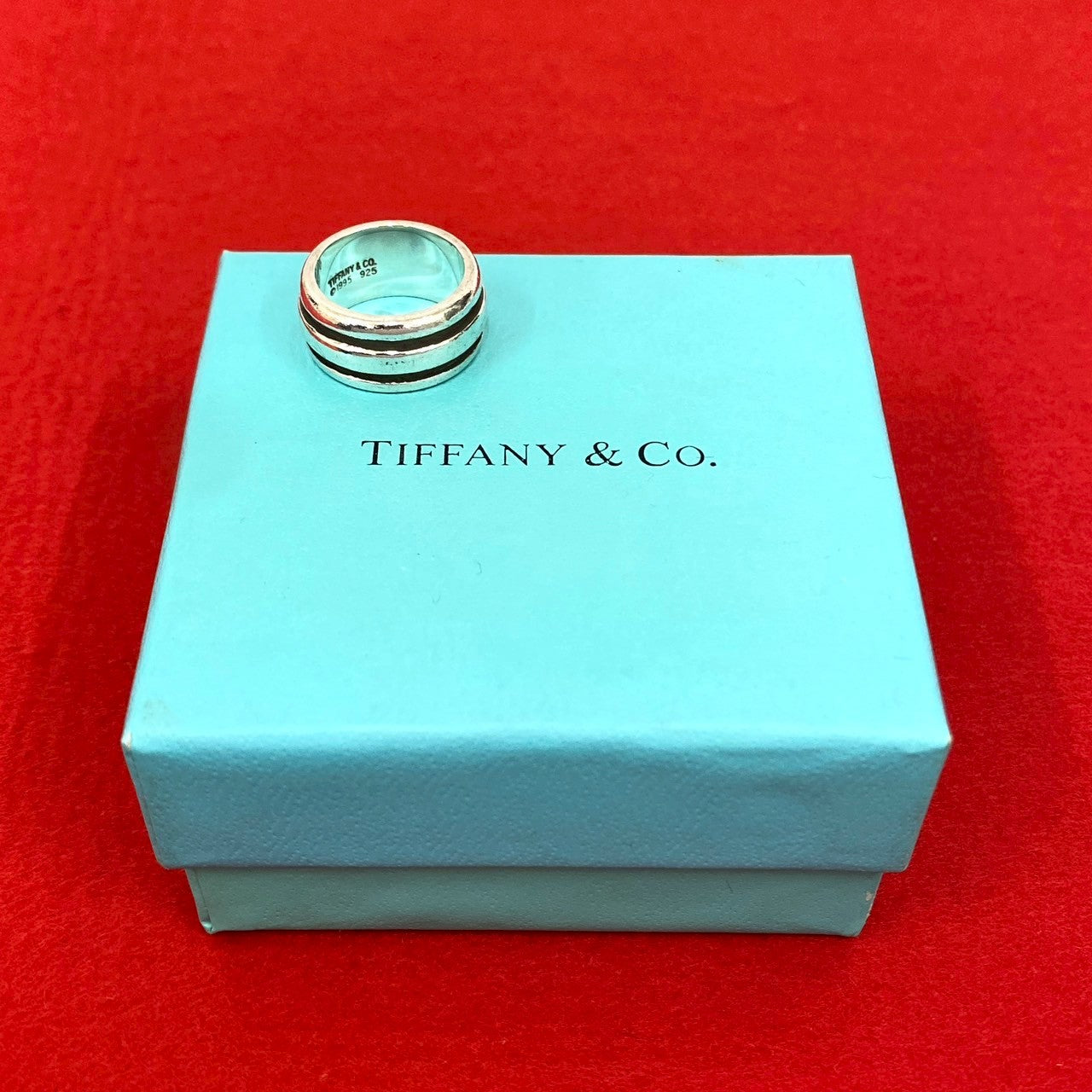 ティファニー Tiffany&Co. グルーブド リング 指輪 約9号 SV925