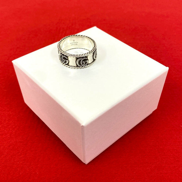 リング・指輪 グッチ ダブルG ワイド リング