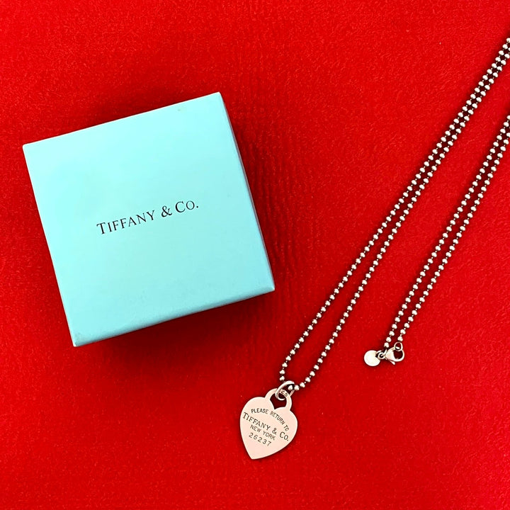 項鍊蒂芙尼回歸腳趾心形標籤