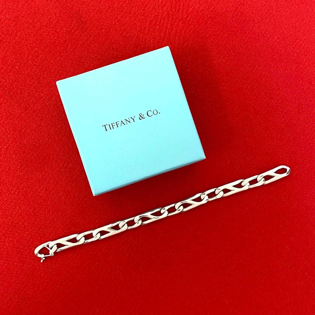 TIFFANY&Co. ティファニー クリップ シェイプ リンク チェーン