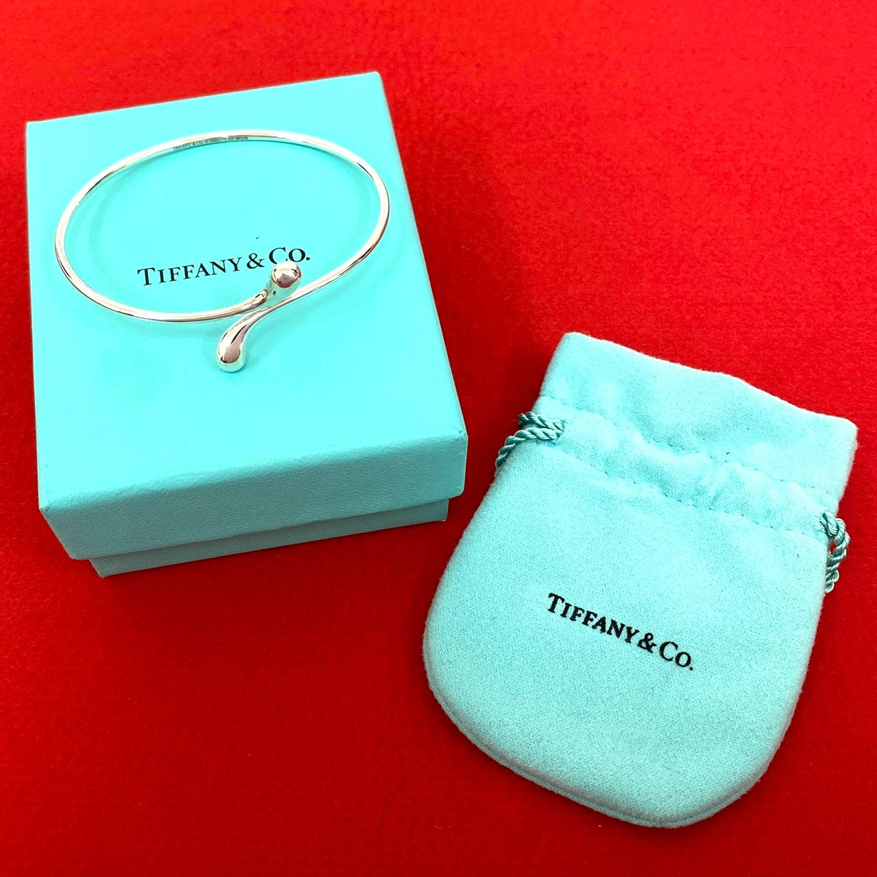 ティファニー　ティアドロップ　バングル　925 TIFFANY&Co. ティファニー ティアドロップ バングル – Trip