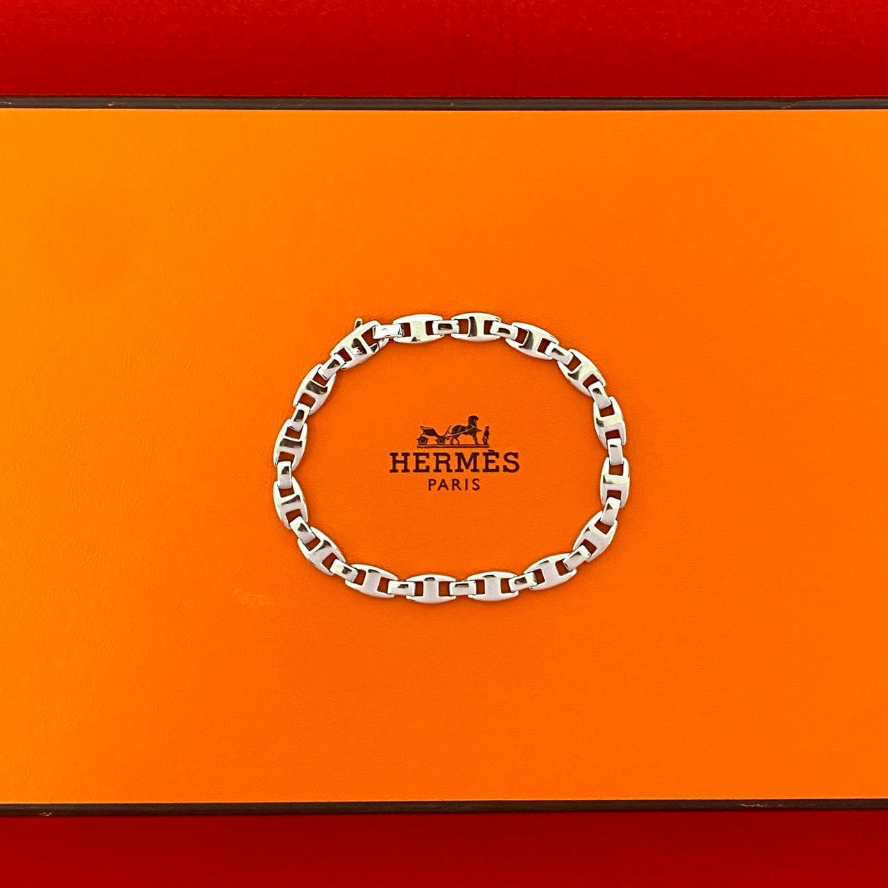 HERMES エルメス カシオペア 750WG K18 ホワイトゴールド ブレスレット
