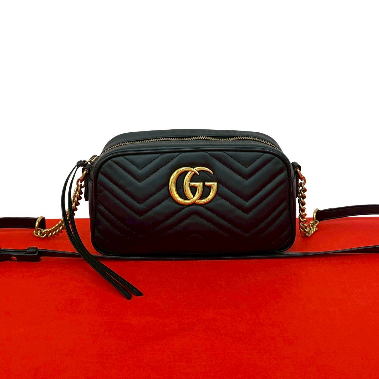 GUCCI グッチ GGマーモント ショルダーバッグ – Trip