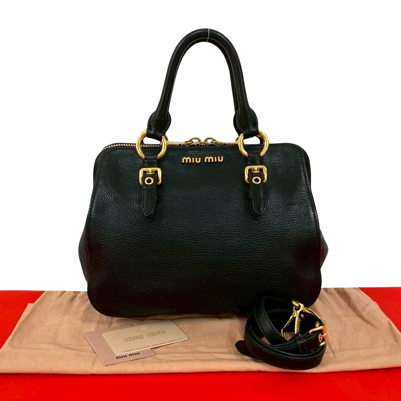 ミュウミュウ RN0866 マドラス 2way ショルダーバッグ MADRAS MIUMIU ミュウミュウ マドラス 2way ショルダーバッグ – Trip