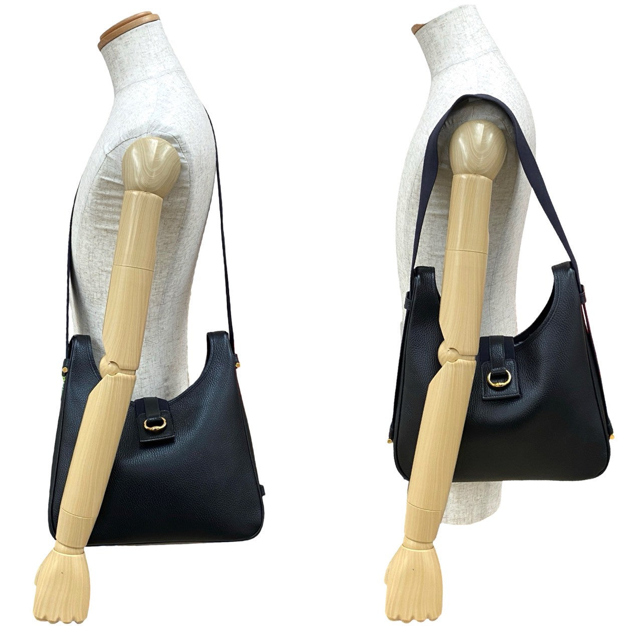 Vintage Hermes ハンドバッグ キャンバス レザー Vintage エルメス ハンドバッグ キャンバス レザー