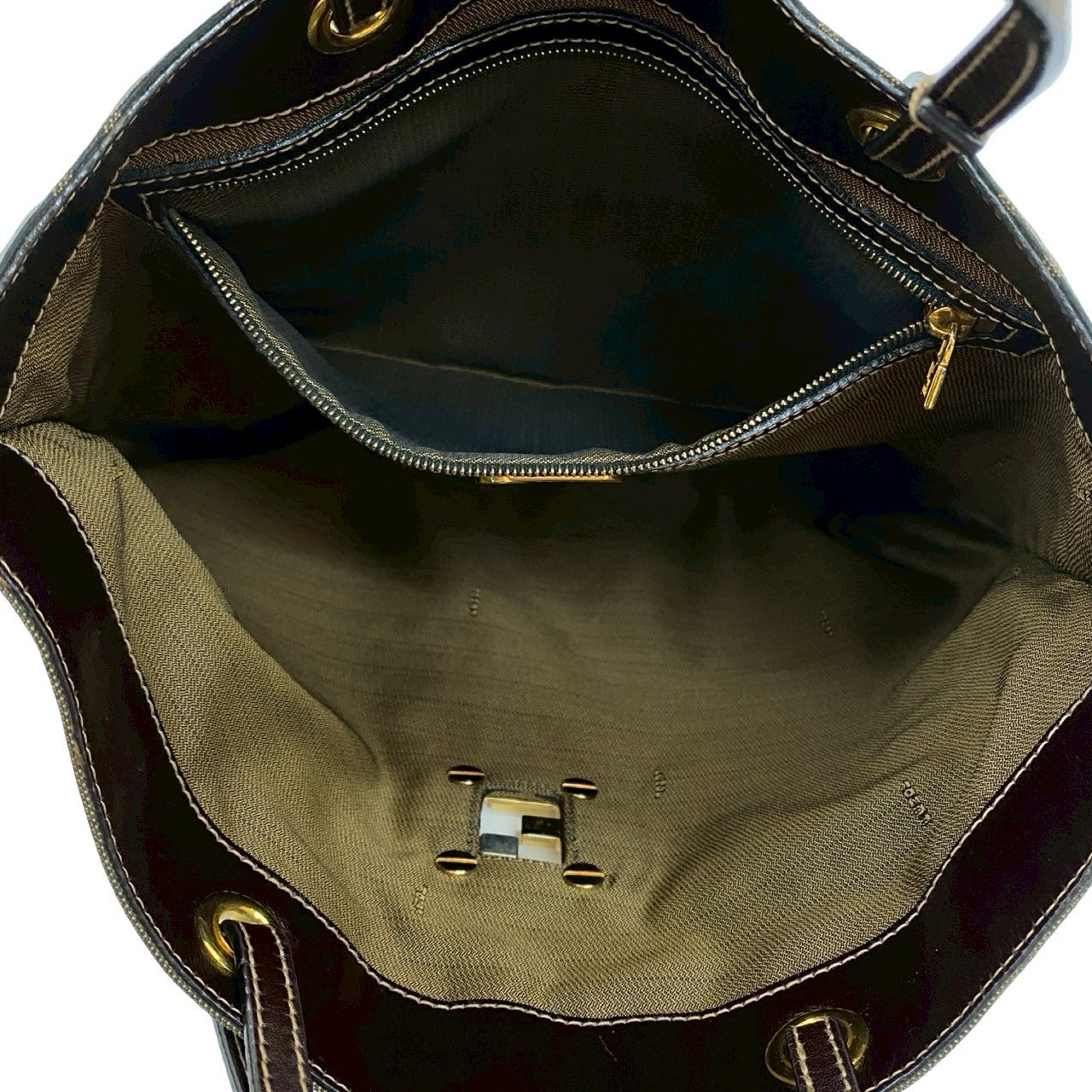 希少品✨FENDIビンテージ　ビジネスバッグ　トートバッグ　ライン　ロゴ FENDI Sunshine Leather Tote Bag Black | COCOON