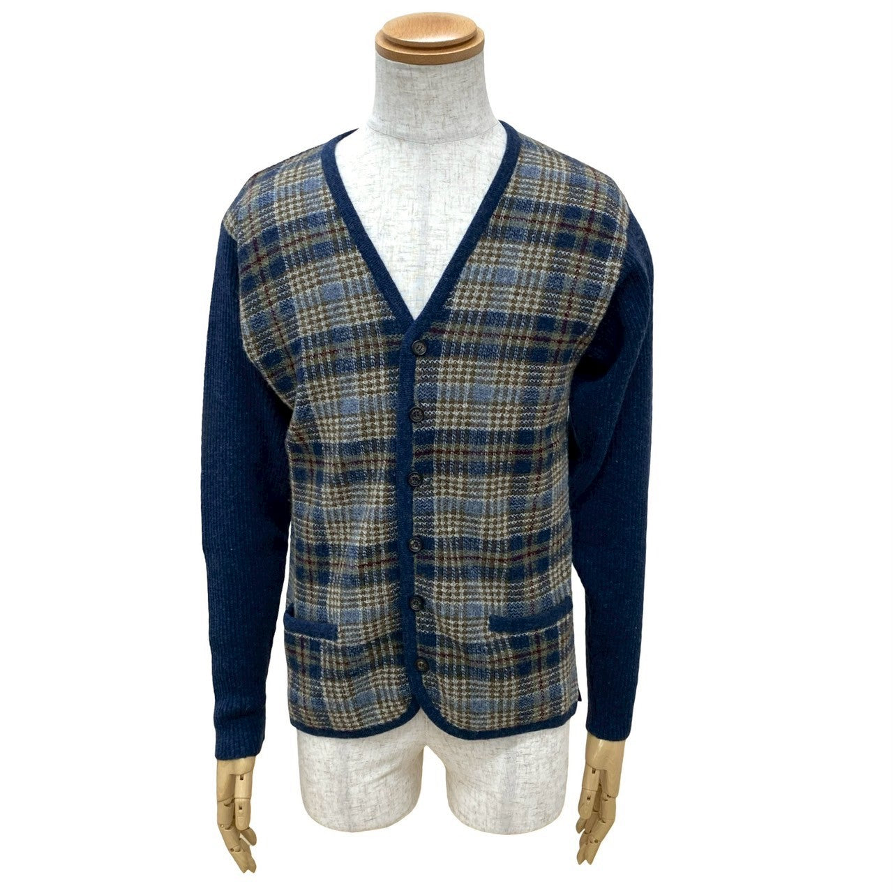 エルメス　カーディガン　ネイビー カーディガン 《H》ディテール - オレンジ - XXL | Hermès