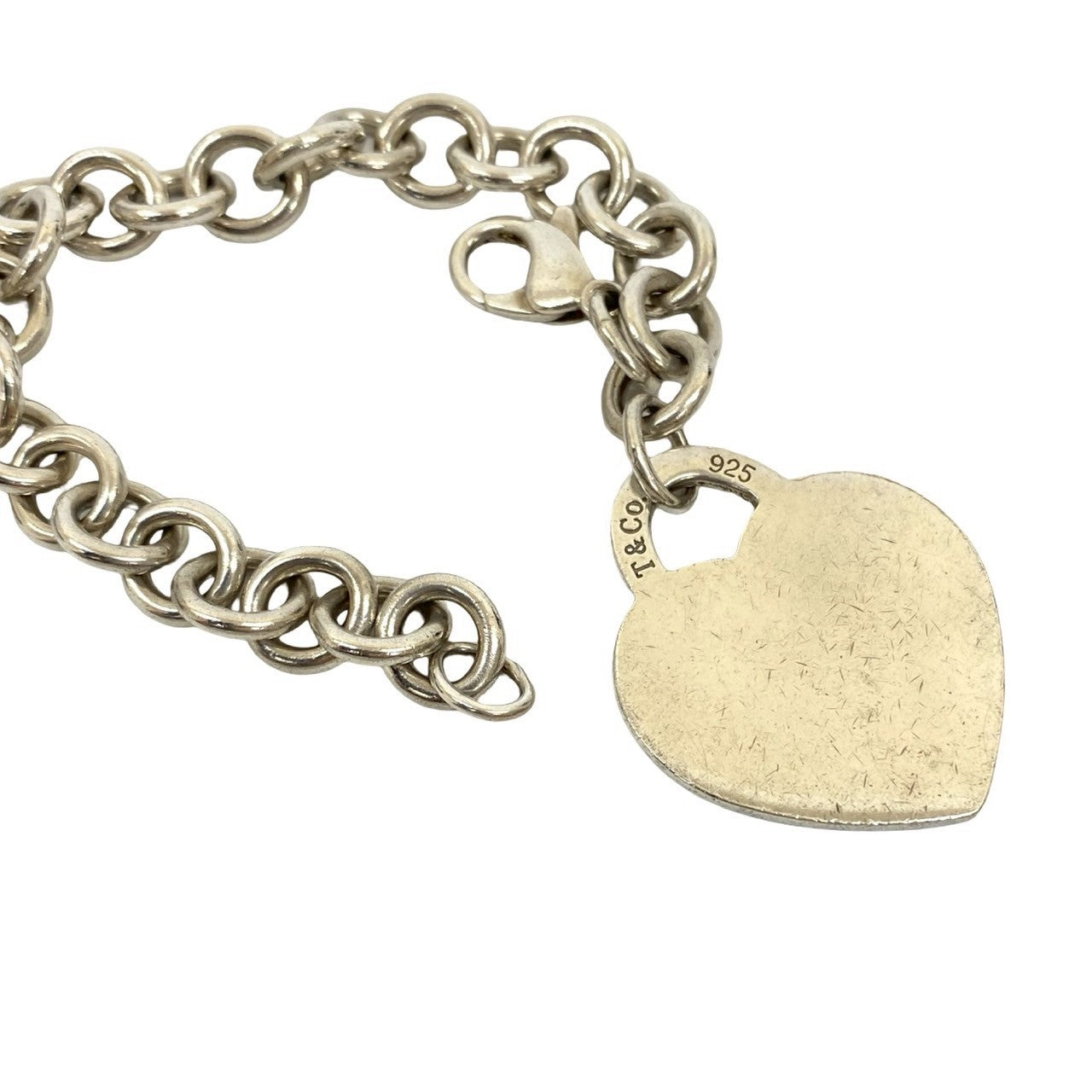 【美品】19cm Tiffany ティファニー ハートタグ ブレスレット 925 TIFFANY&Co.（ティファニー） リターントゥティファニー ハートタグ
