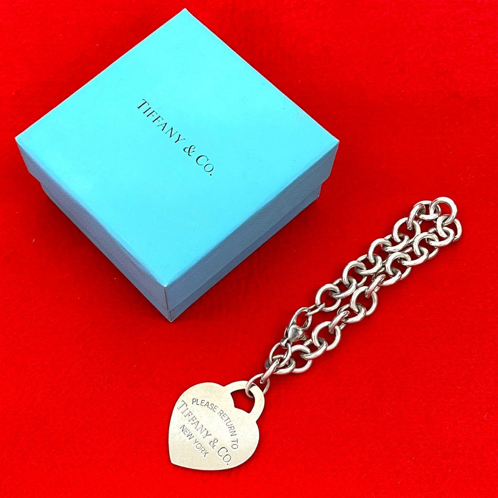 美品　ティファニー　ブレスレット リターントゥティファニー ハートタグ チェーン TIFFANY＆Co. ティファニー リターントゥティファニー ハートタグ
