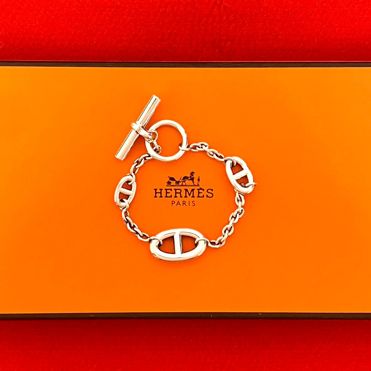 HERMES エルメス シェーヌダンクル ファランドール ブレスレット – Trip