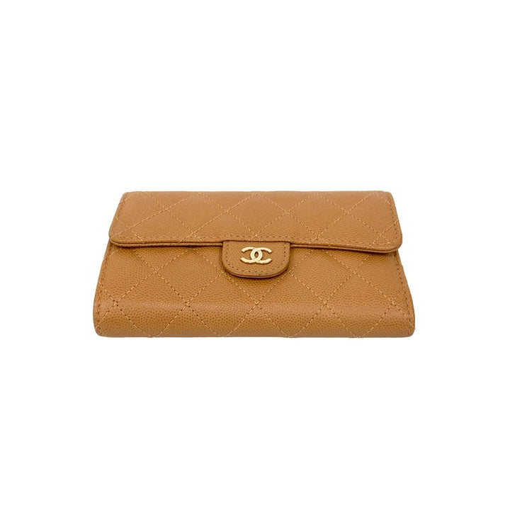 trifold wallet chanel