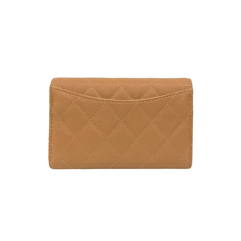 trifold wallet chanel