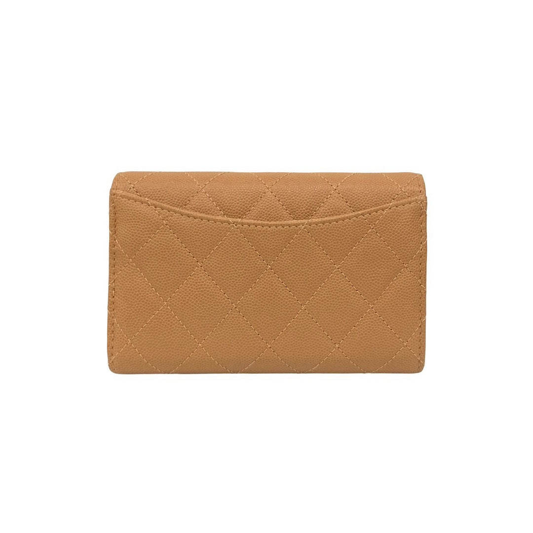 trifold wallet chanel