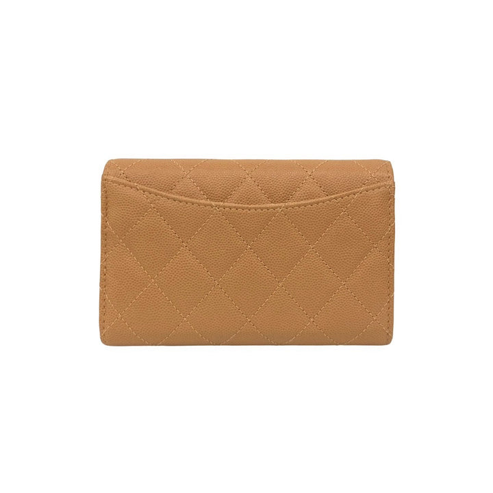 trifold wallet chanel