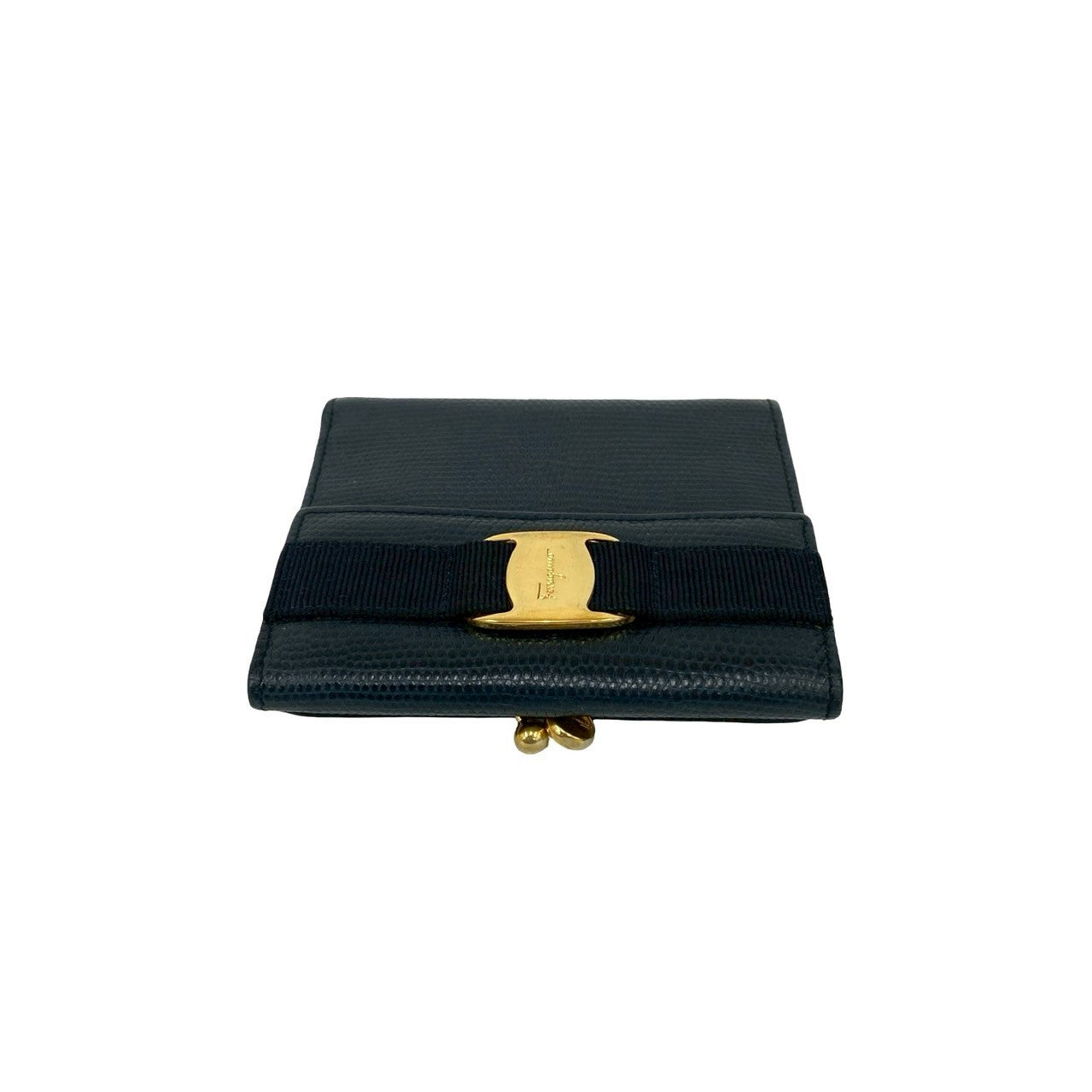 Salvatore Ferragamo 三つ折り財布 ネイビー Salvatore Ferragamo サルヴァトーレフェラガモ (Vintage) 三つ折り