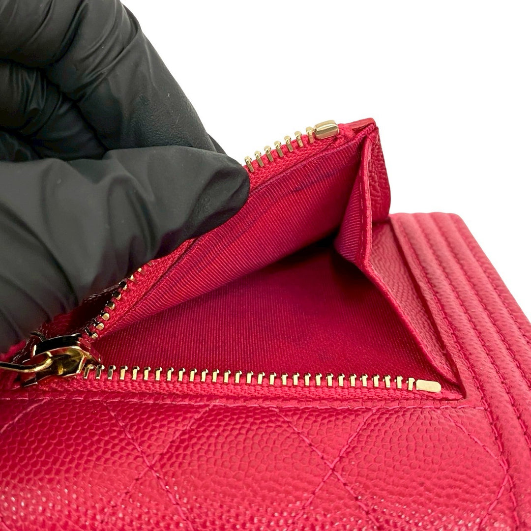 Tri-fold wallet Chanel Boy Chanel