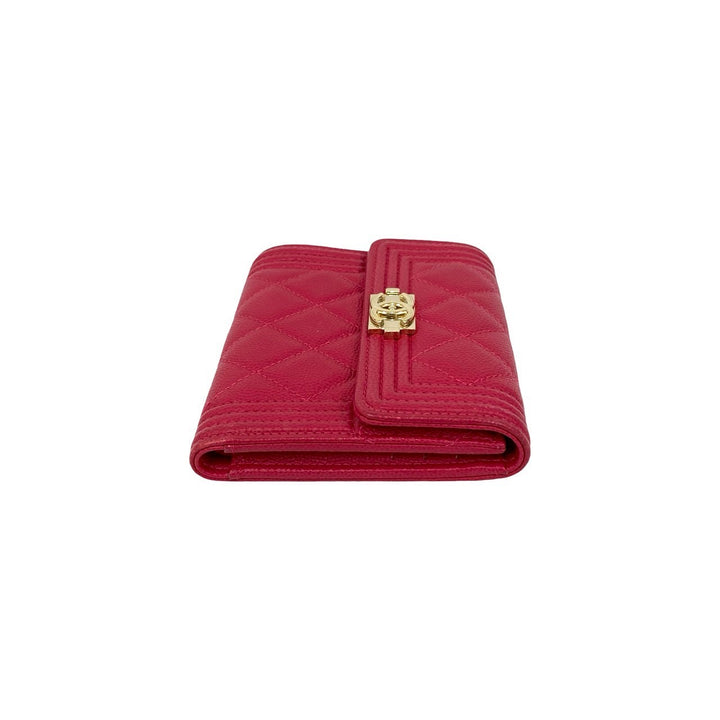 Tri-fold wallet Chanel Boy Chanel