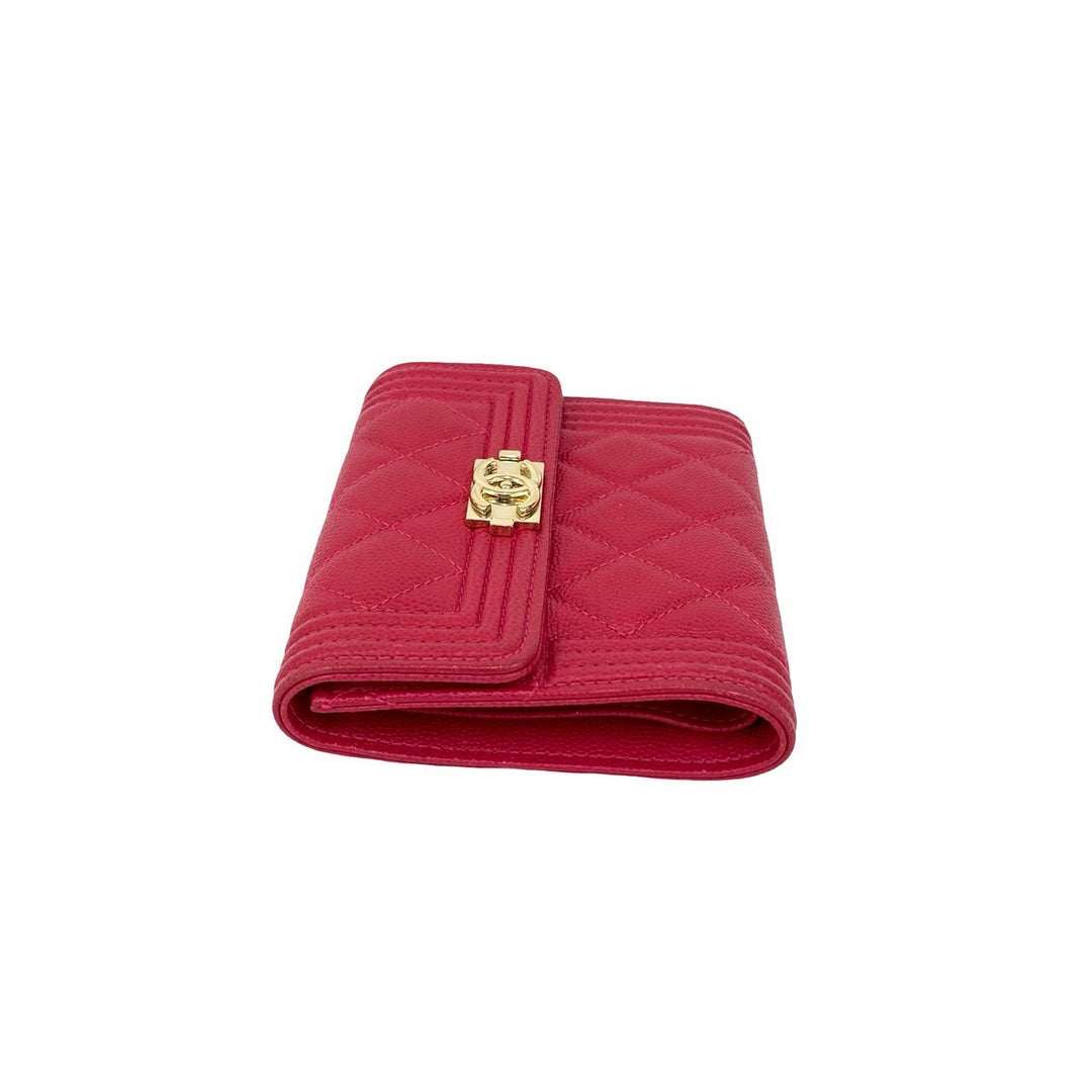 Tri-fold wallet Chanel Boy Chanel