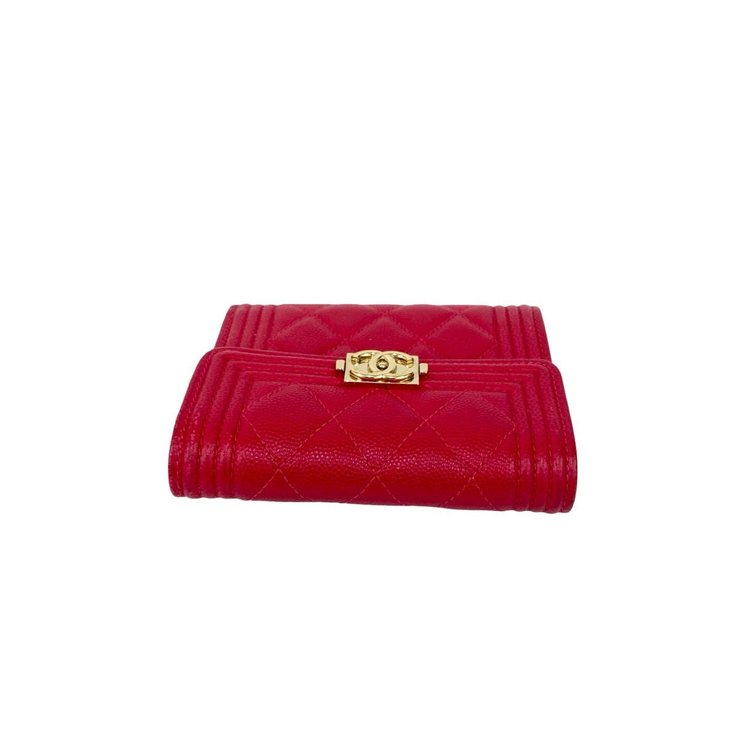 Tri-fold wallet Chanel Boy Chanel