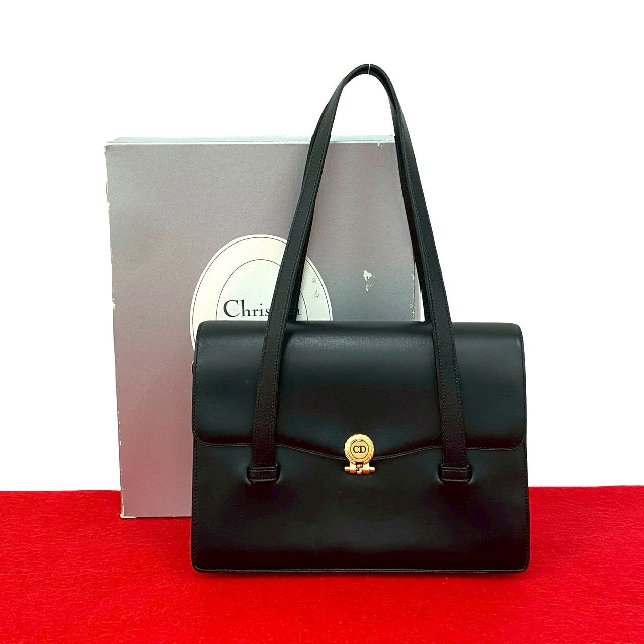 Christian Dior レザー　ヴィンテージ　トートバッグ Christian Dior ディオール (Vintage) トートバッグ – Trip
