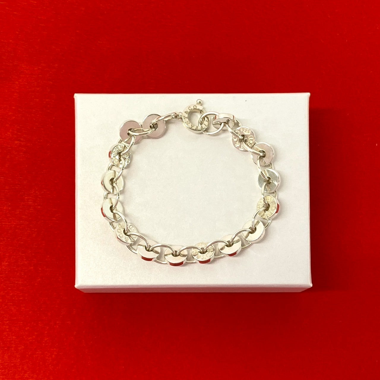 TIFFANY&Co. ティファニー サークルリンク チェーン ブレスレット 925