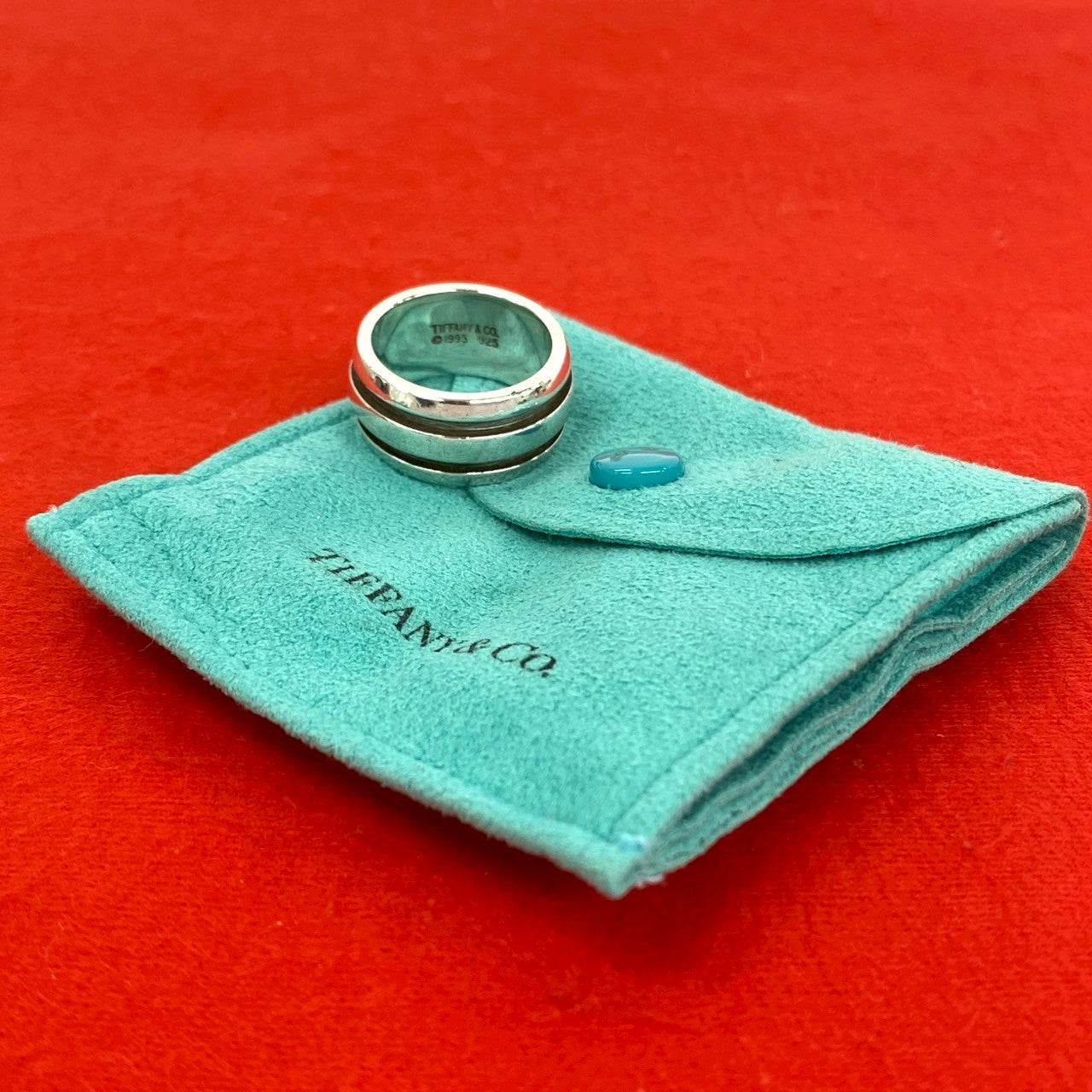 TIFFANY&Co. Tiffany Grooved Double Line Ring Ring – Trip