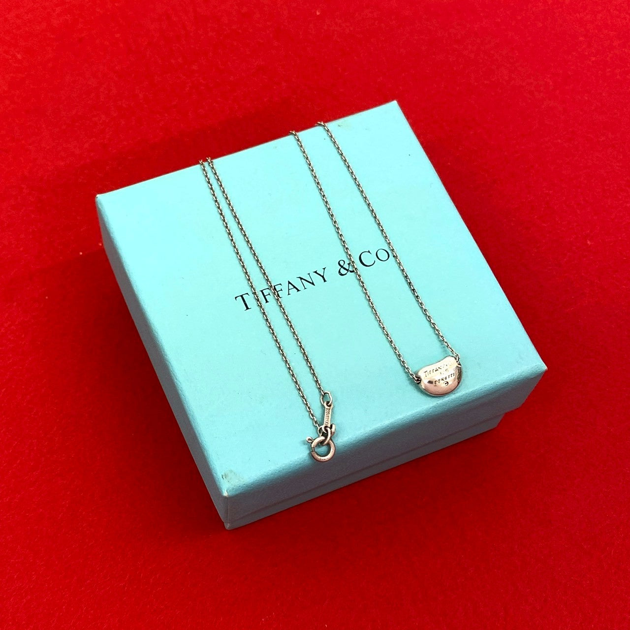 TIFFANY ティファニー ビーンズ ネックレス SV925 1cm Aランク