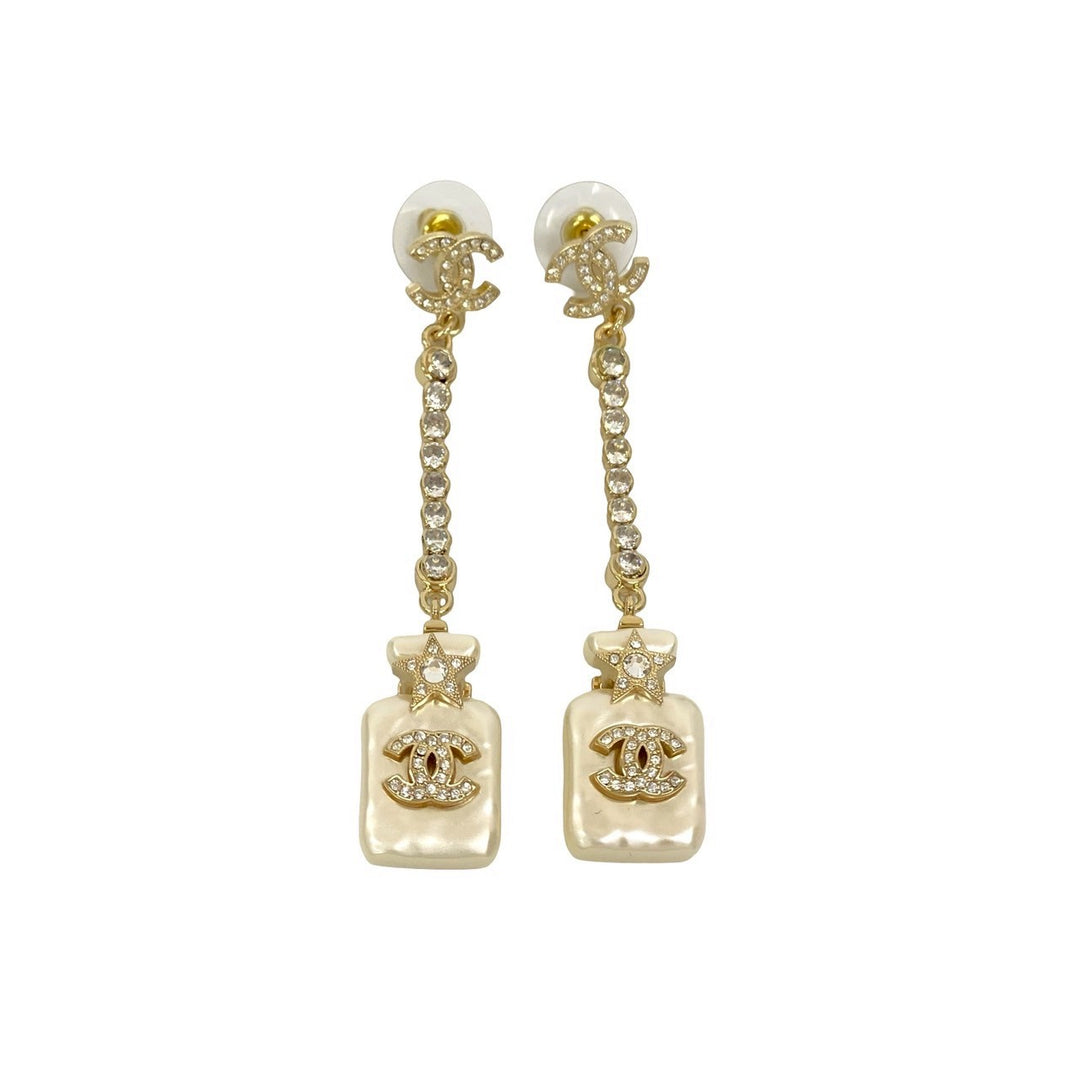 Earrings Chanel Perfume Bottle Swing Earrings