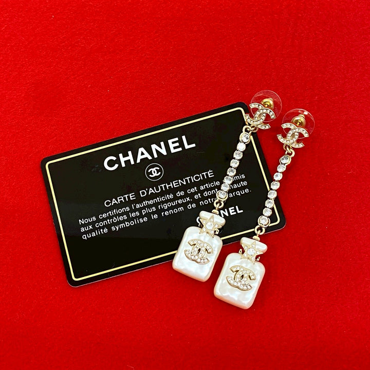 Earrings Chanel Perfume Bottle Swing Earrings
