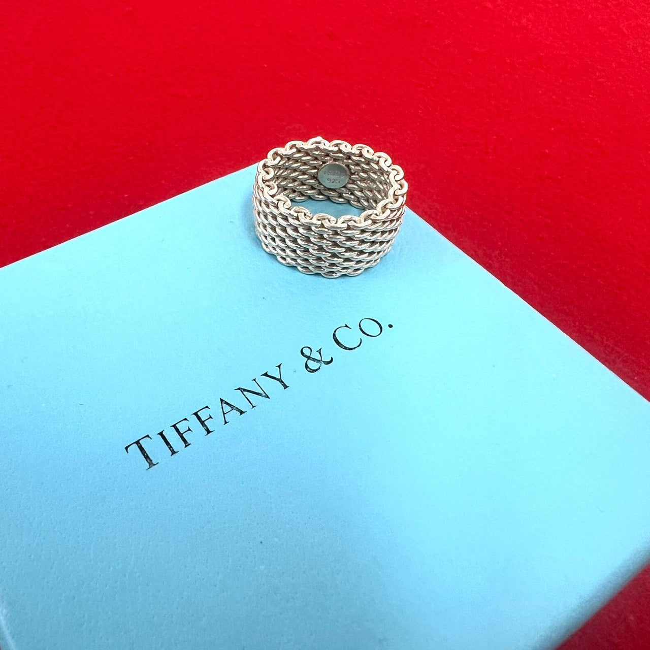 ヴィンテージ　Tiffany & Co. サマセットリング　約８号 TIFFANY&Co. ティファニー (Vintage) サマセット リング 指輪 8号 – Trip