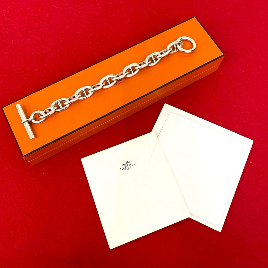 HERMES エルメス シェーヌダンクル TGM 12コマ ブレスレット – Trip