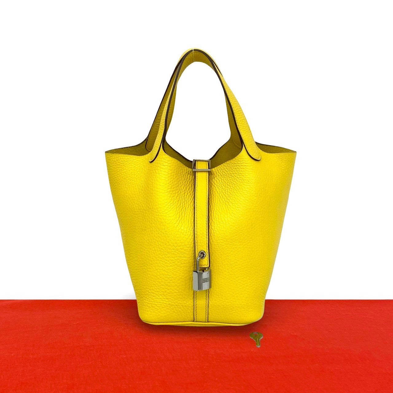 HERMES エルメス ピコタンロック PM ハンドバッグ トリヨンクレマンス