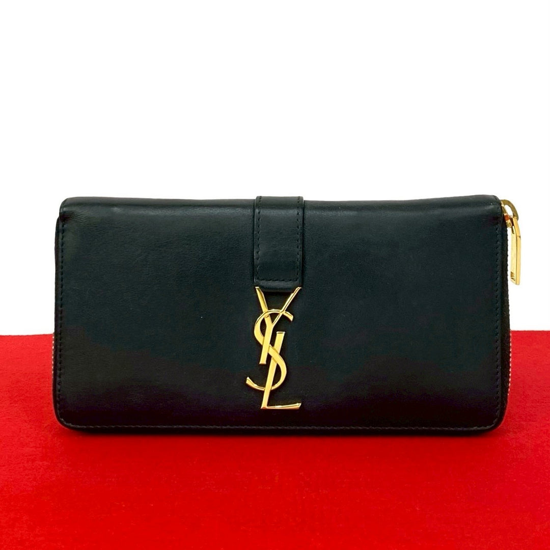 長版皮夾 聖羅蘭 巴黎