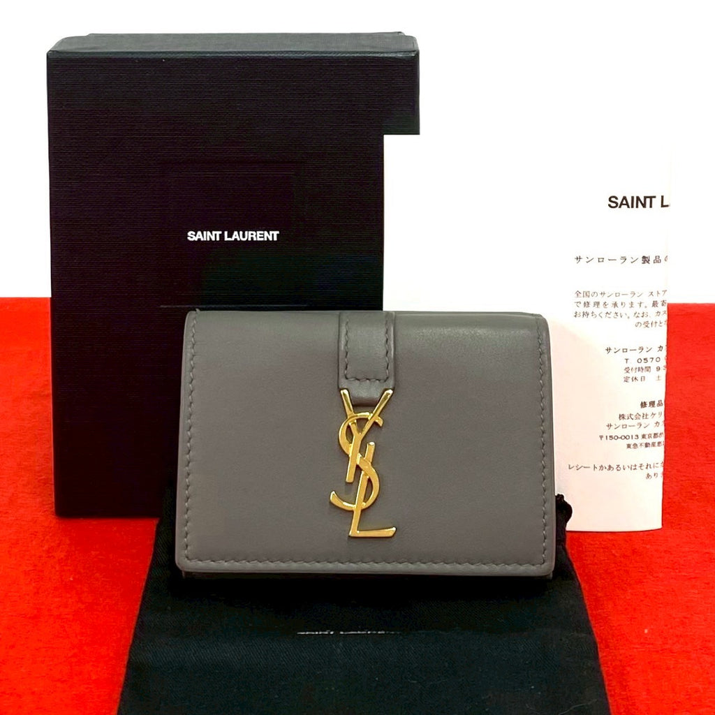YVES SAINT LAURENT イヴ・サンローラン オリガミ タイニーウォレット
