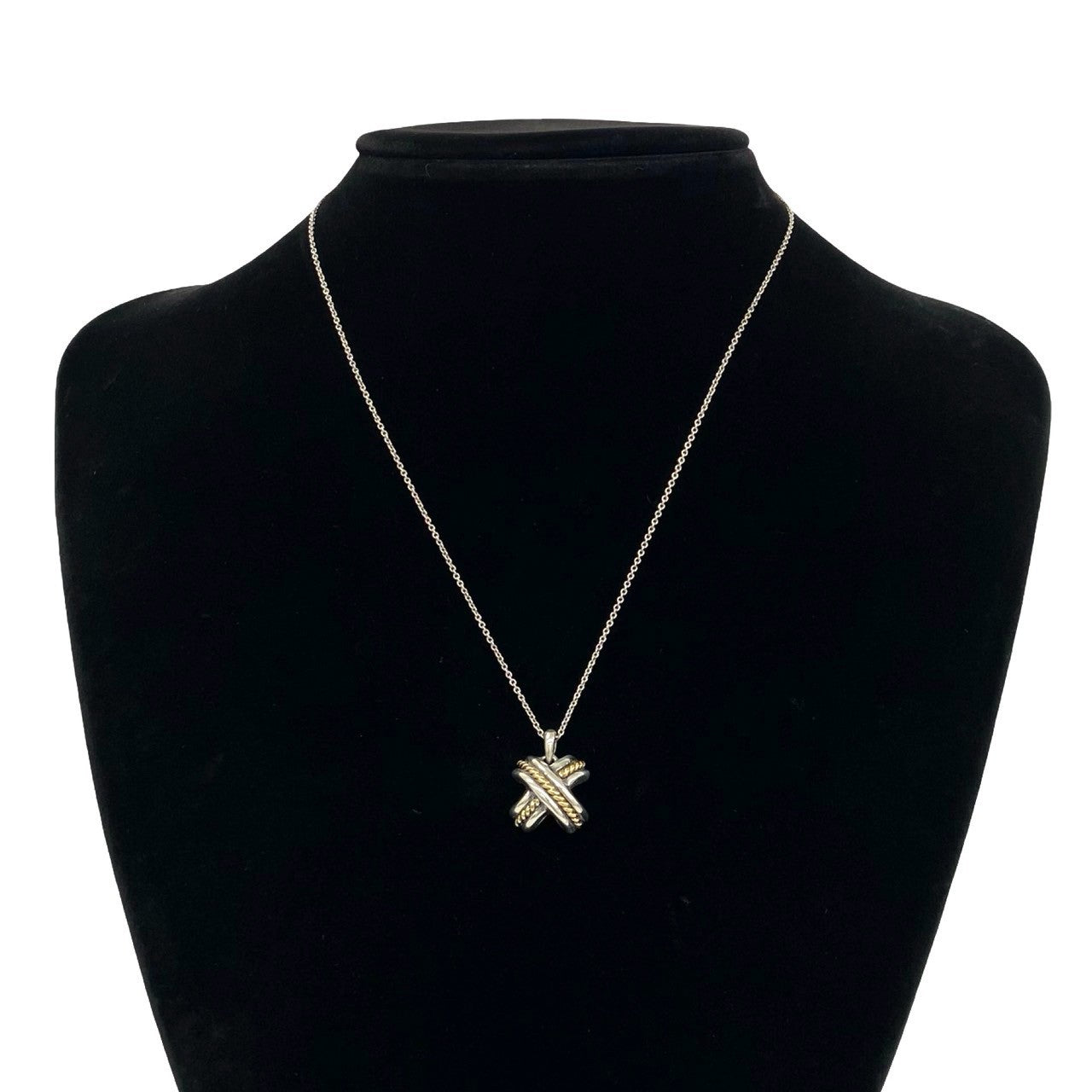 TIFFANY&Co. ティファニー (Vintage) シグネチャー クロス コンビ
