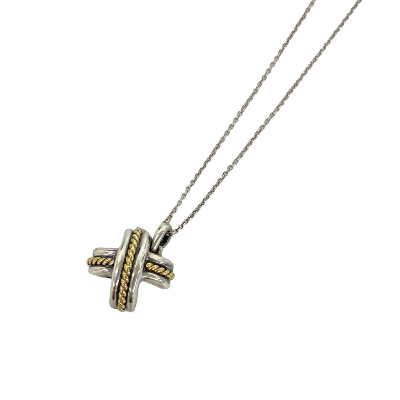 TIFFANY&Co. ティファニー (Vintage) シグネチャー クロス コンビ