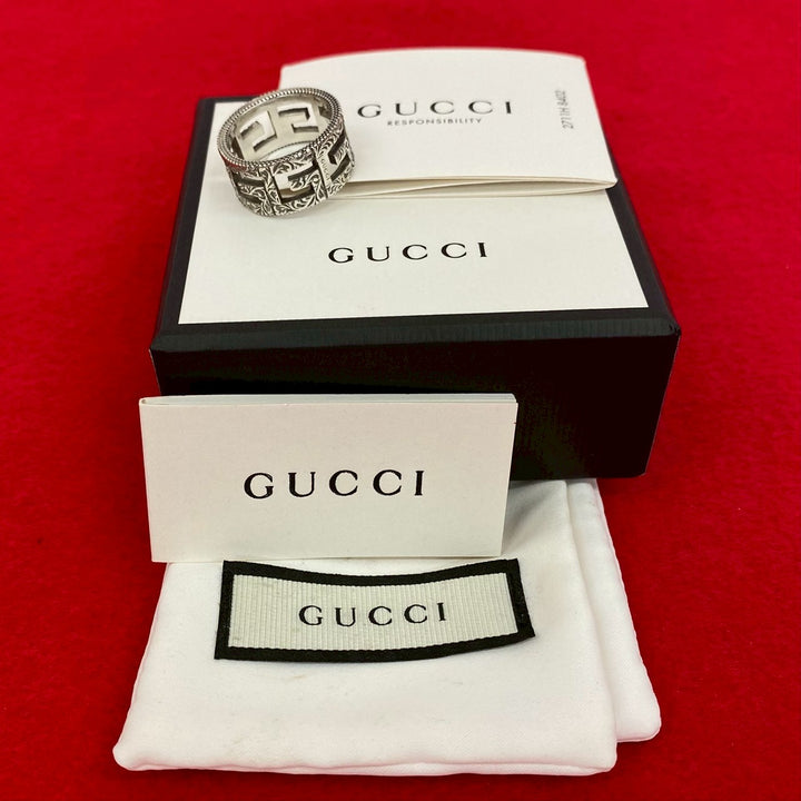 戒指 Gucci Square G 阿拉伯式花紋