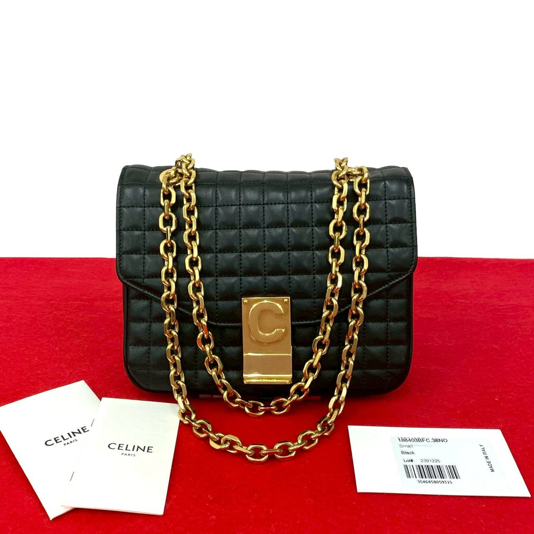 單肩包 Celine C Se 絎縫鏈條單肩包 小號