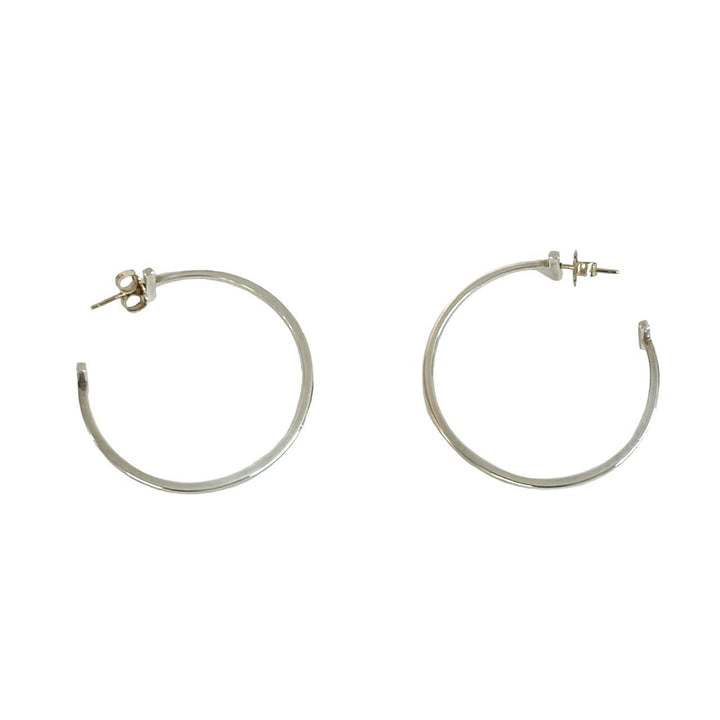 耳環 蒂芬妮 T 型金屬圈耳環